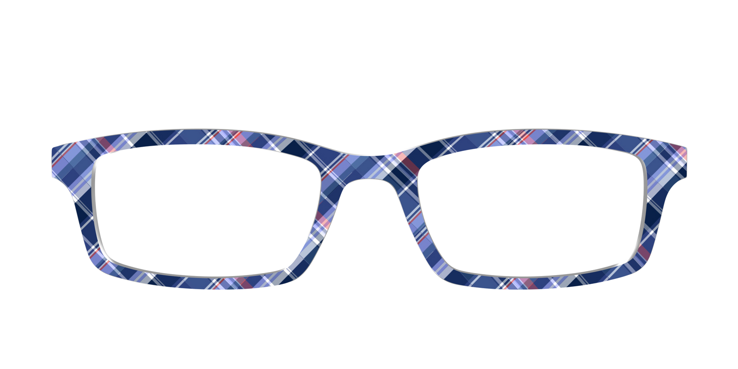 The Serene Plaid - Front Top Image - Pair Eyewear