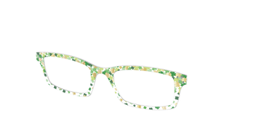 The Shamrock Foil Confetti Crystal - Angle Top Thumbnail - Pair Eyewear