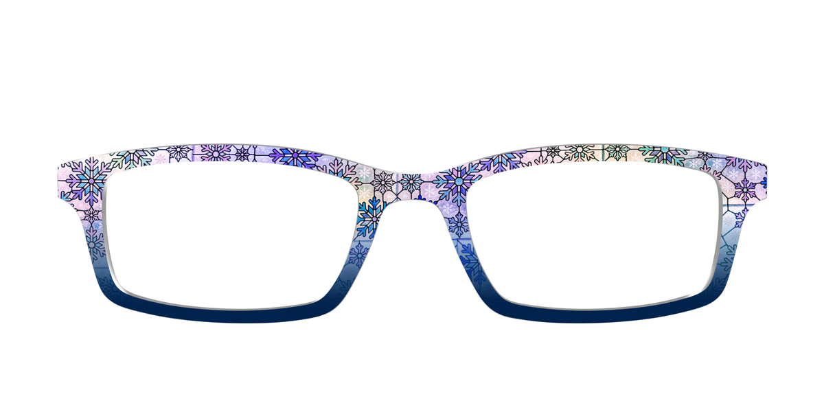 The Snowfall Stained Glass - Front Top Image - Pair Eyewear