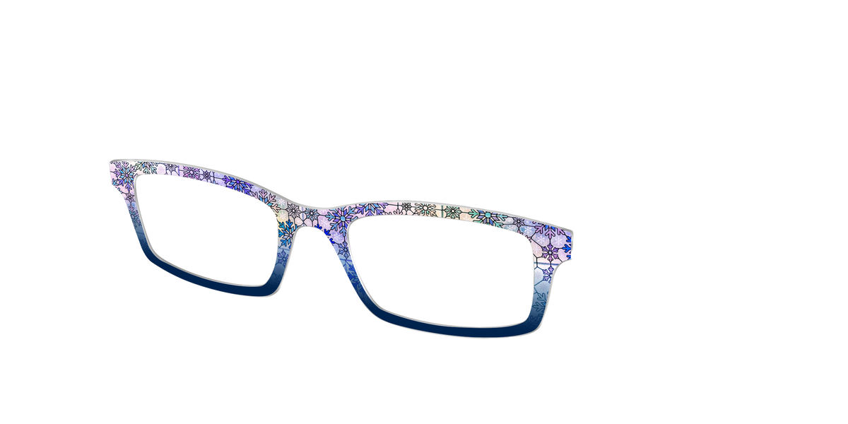 The Snowfall Stained Glass - Angle Top Image - Pair Eyewear
