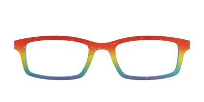 The Spectrum Gradient with Gold Flakes - Front Top Thumbnail - Pair Eyewear