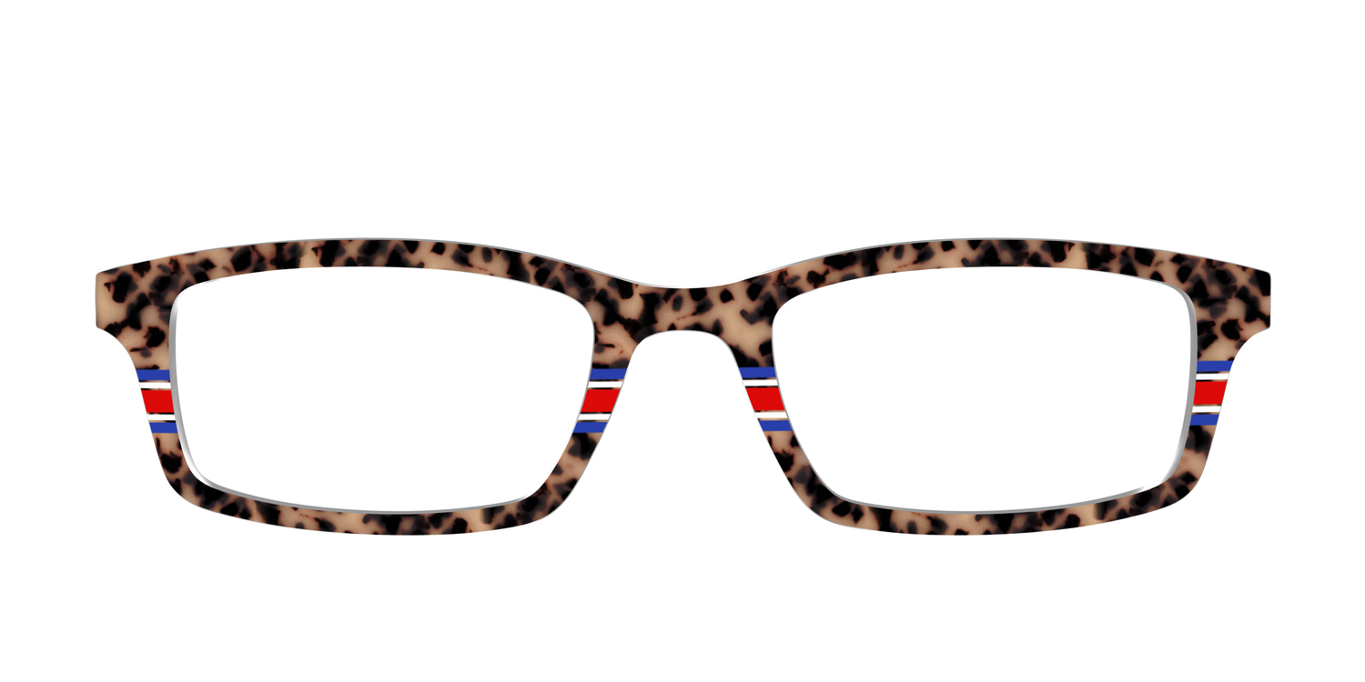 The Spirit Stripe Tortoise - Front Top Image - Pair Eyewear