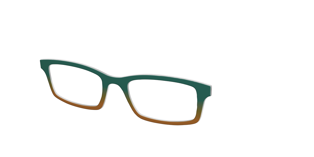 The Spruce to Toffee Gradient - Angle Top Image - Pair Eyewear