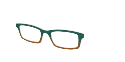 The Spruce to Toffee Gradient - Angle Top Thumbnail - Pair Eyewear