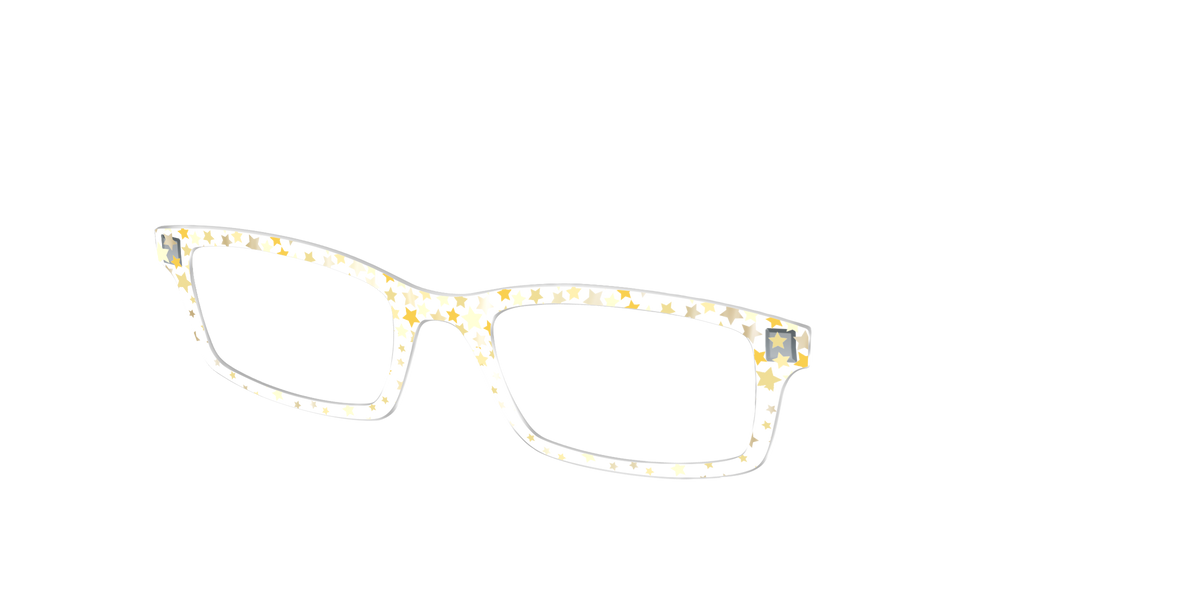 The Starlight Confetti Crystal with Gold Foil - Angle Top Image - Pair Eyewear