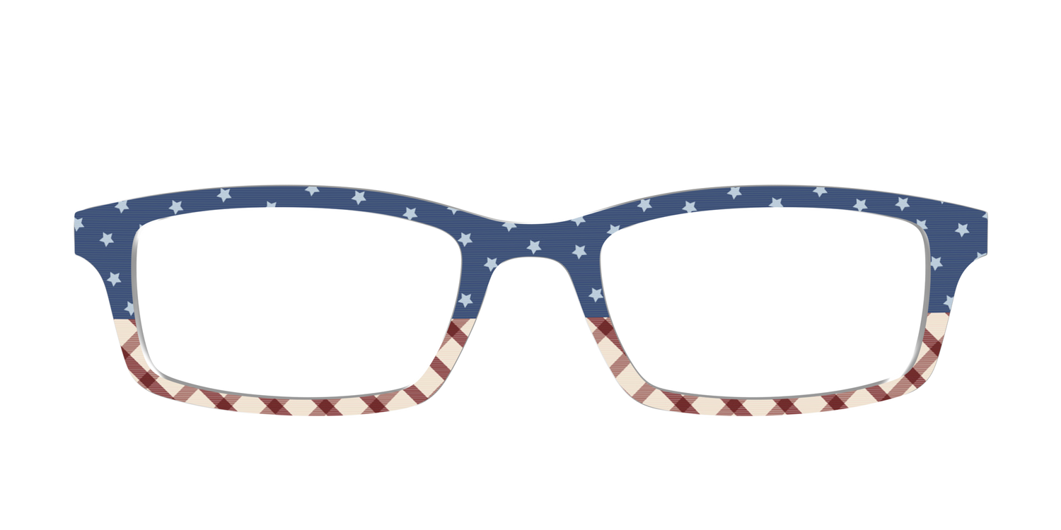 The Starry Gingham Split - Front Top Image - Pair Eyewear