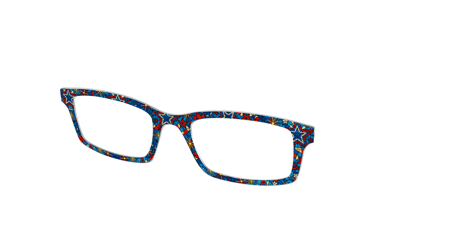 The Star-Spangled Stained Glass - Angle Top Image - Pair Eyewear