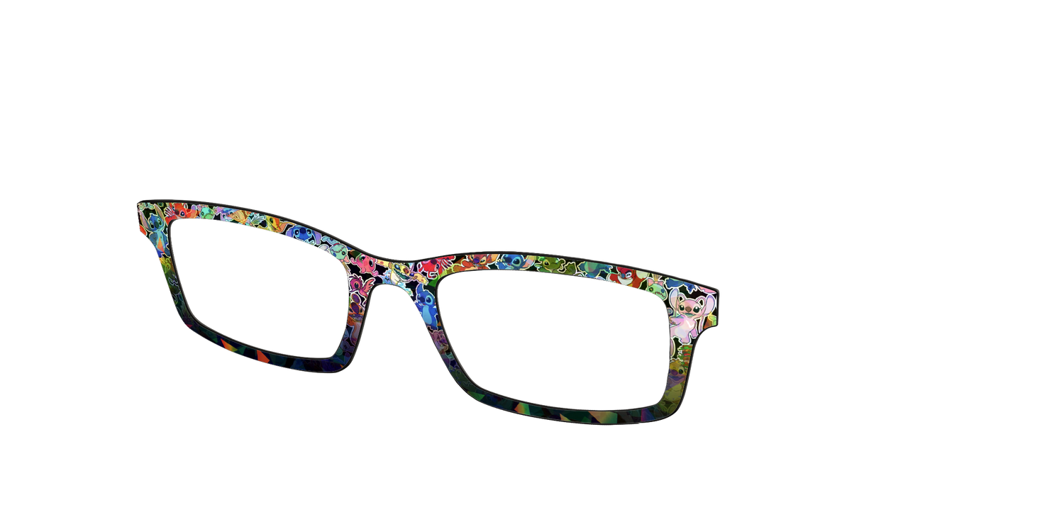 Stitch & Friends Sticker Holographic - Angle Top Image - Pair Eyewear