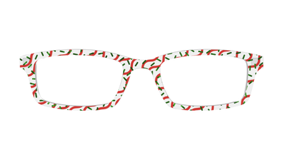 The Sweet Holiday Treat Crystal with Green Foil - Front Top Thumbnail - Pair Eyewear