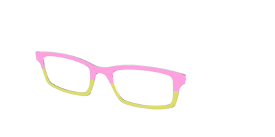 The Sweet Pea & Chartreuse Split - Angle Top Thumbnail - Pair Eyewear