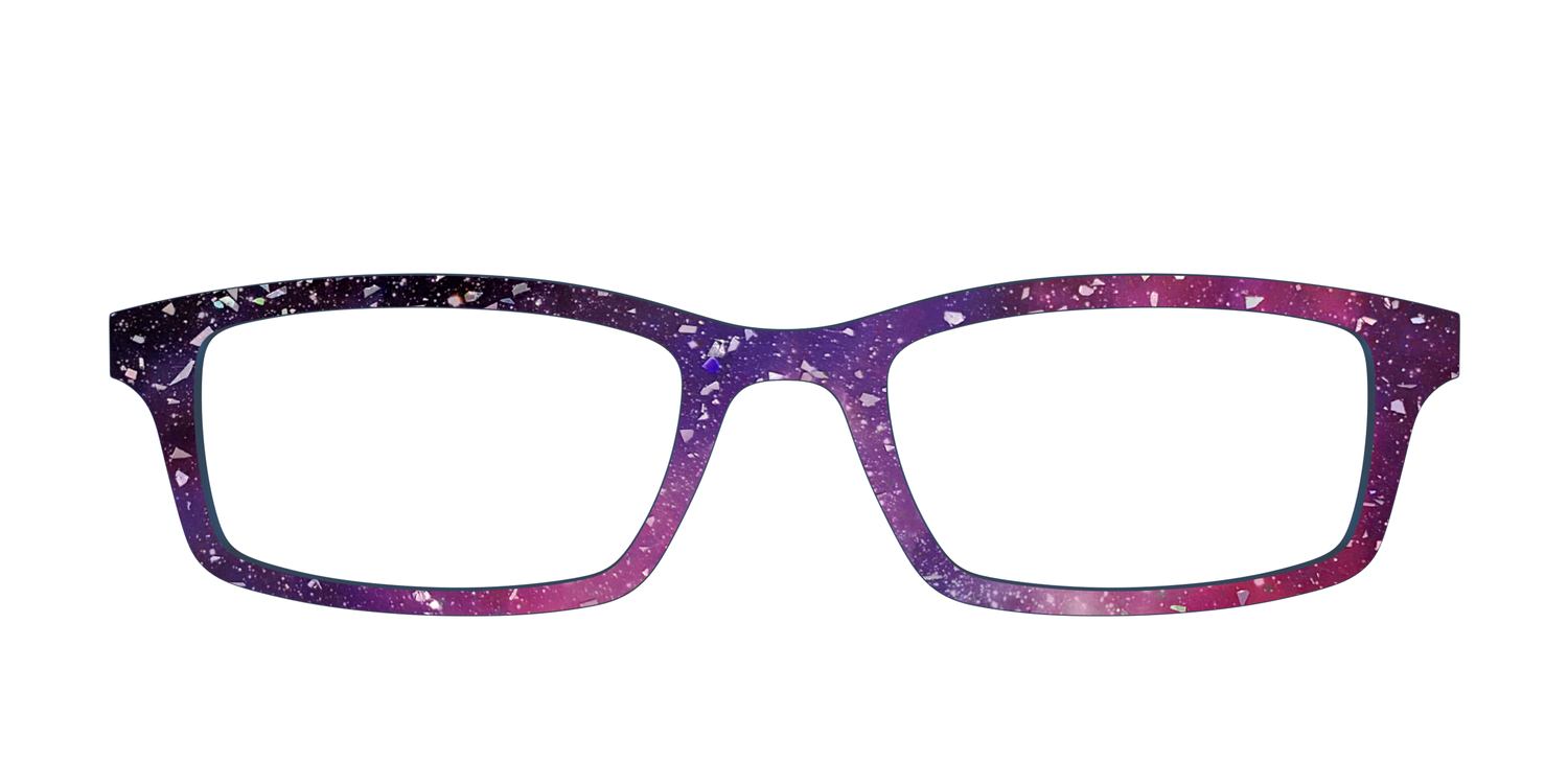 The Twilight Sky with Holographic Glitter - Front Top Image - Pair Eyewear