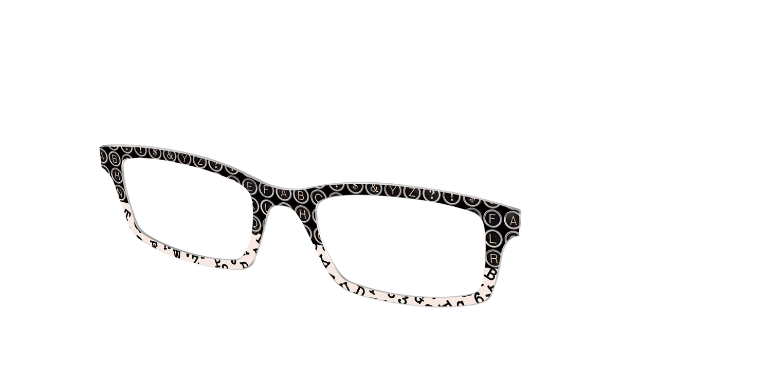 The Typewriter - Angle Top Image - Pair Eyewear