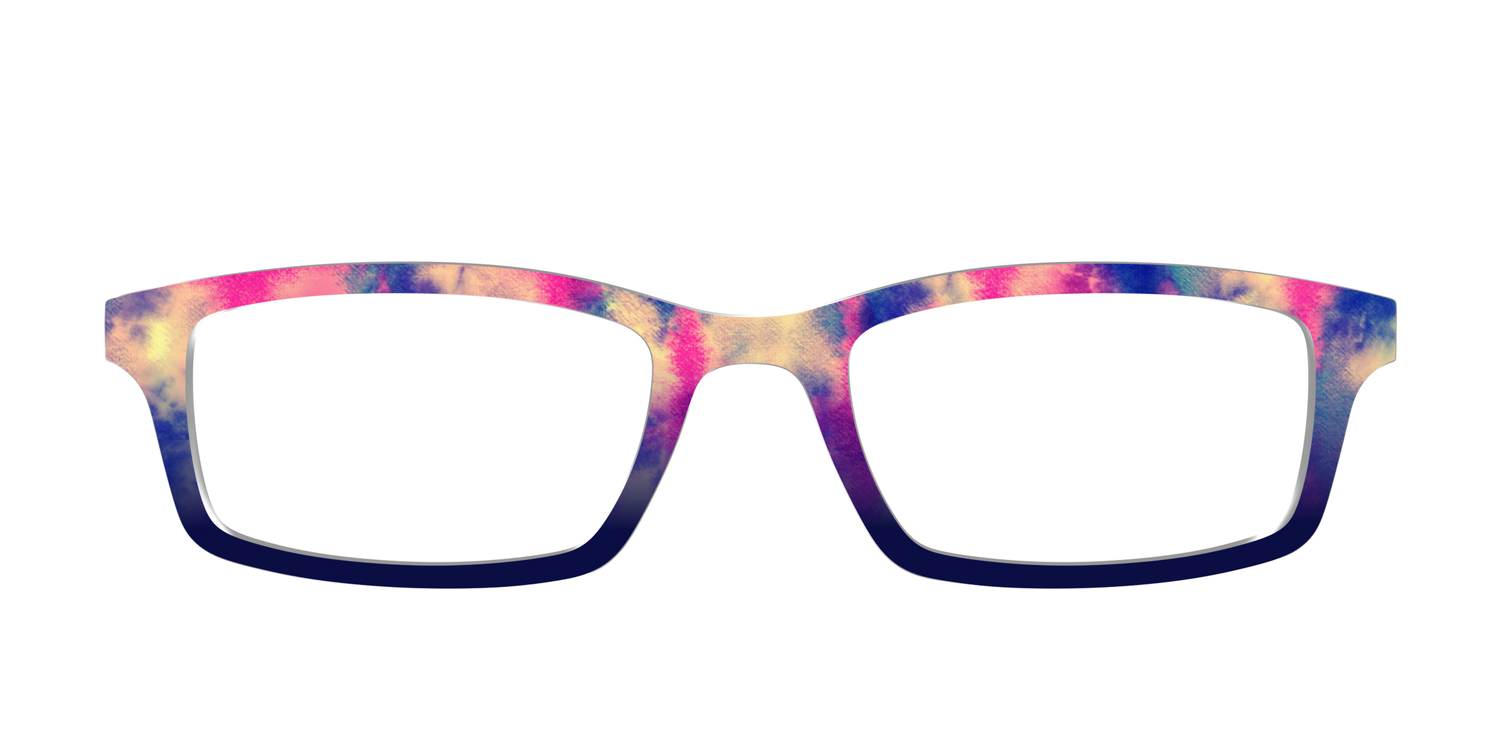 The Vibrant Tie-Dye Spots - Front Top Image - Pair Eyewear