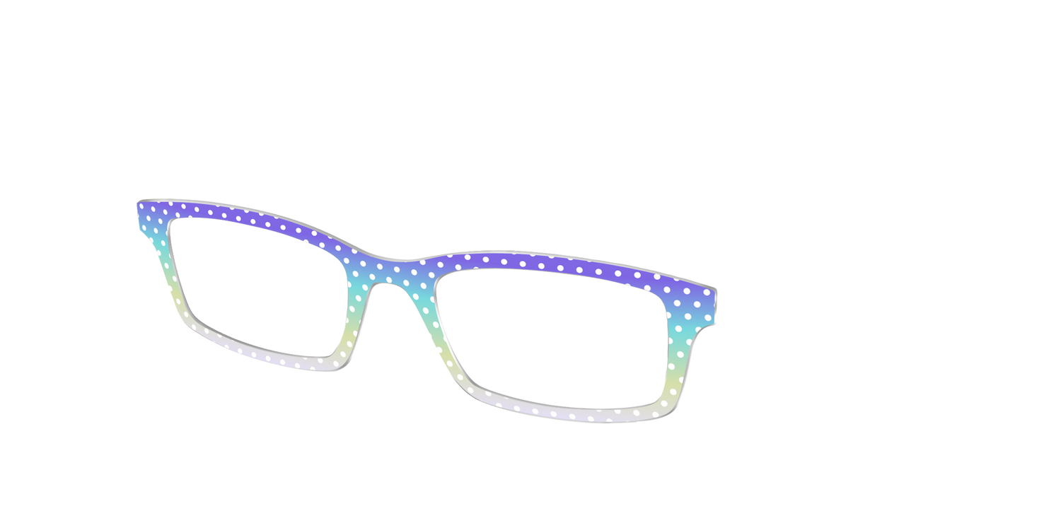 The Violet to Thistle Gradient Polka Dot - Angle Top Image - Pair Eyewear