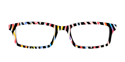 The Vivid Zebra Stripes - Front Top Thumbnail - Pair Eyewear