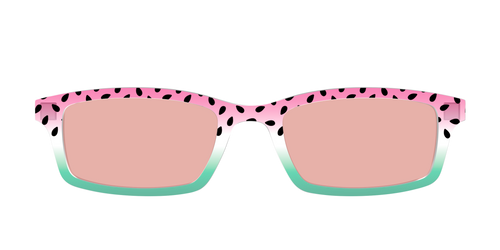 The Watermelon Crystal with Coral Pink Lens - Pair Eyewear