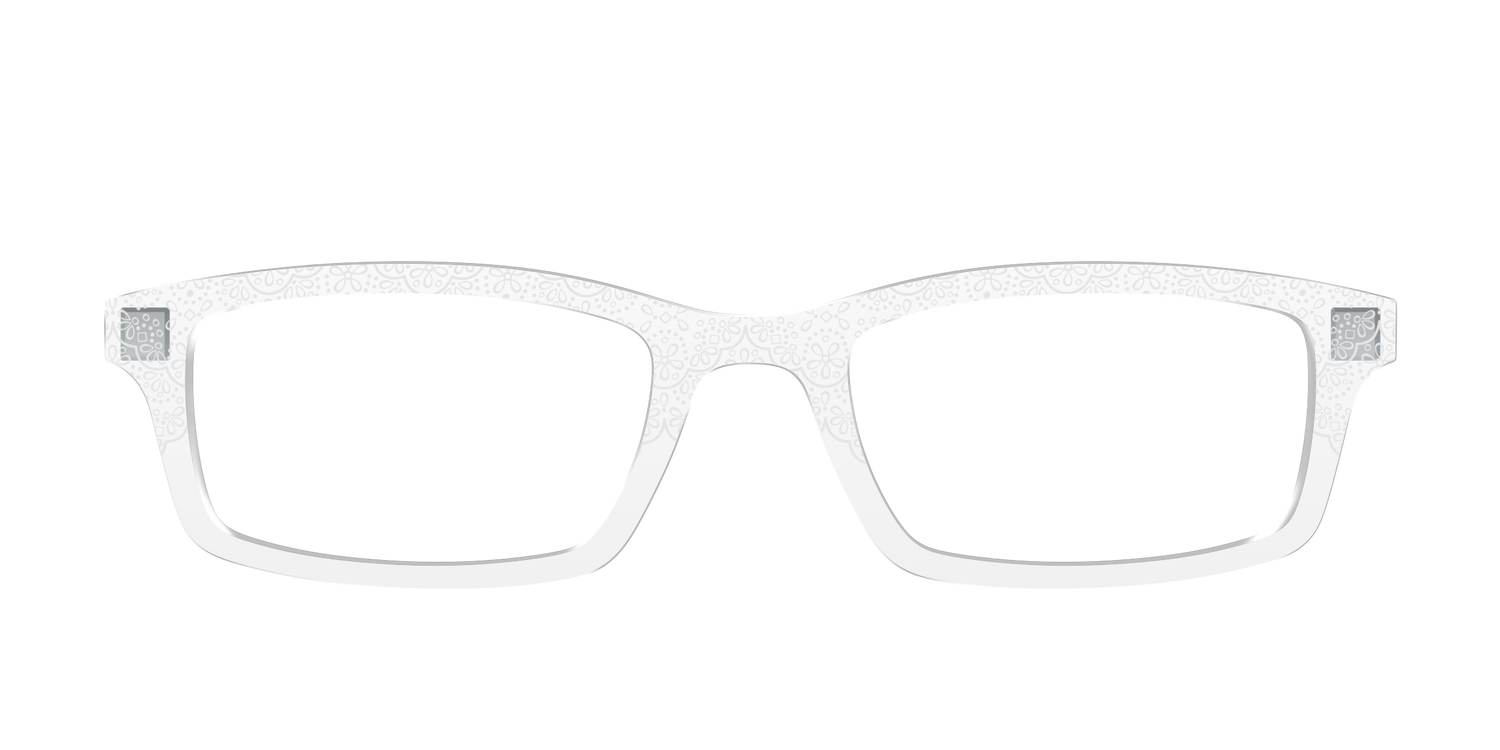 The White Eyelet Crystal - Front Top Image - Pair Eyewear