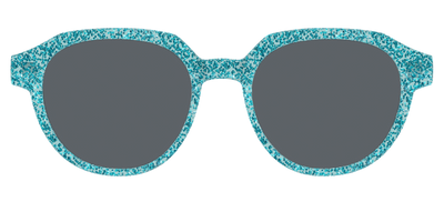 The Polarized Aquamarine Sparkle Sun Top - Front Top Thumbnail - Pair Eyewear