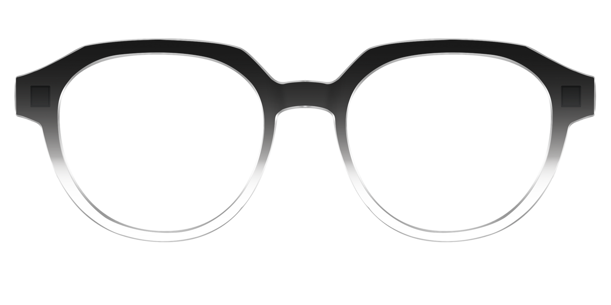 The Black Gradient Crystal - Front Top Image - Pair Eyewear