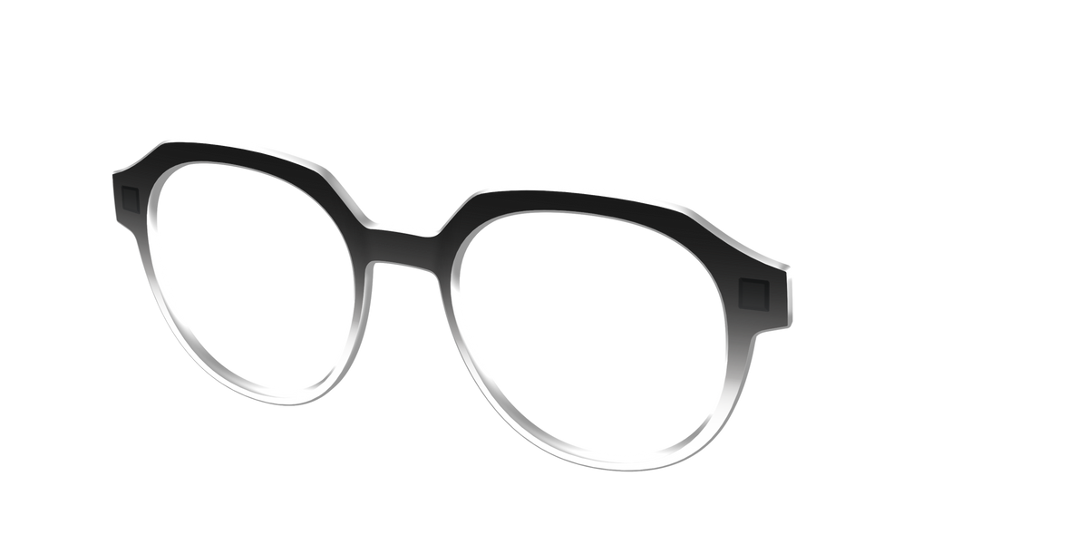 The Black Gradient Crystal - Angle Top Image - Pair Eyewear