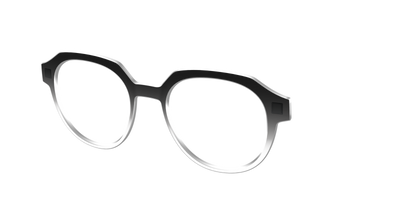 The Black Gradient Crystal - Angle Top Thumbnail - Pair Eyewear