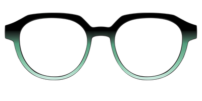 The Black to Spearmint Gradient - Front Top Thumbnail - Pair Eyewear