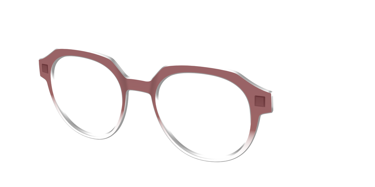 The Burgundy Gradient Crystal - Angle Top Image - Pair Eyewear