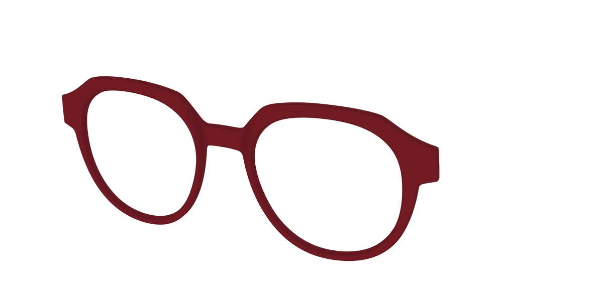 The Burgundy - Angle Top Image - Pair Eyewear