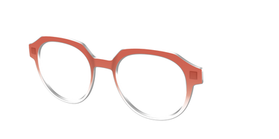 The Burnt Orange Gradient Crystal - Angle Top Thumbnail - Pair Eyewear