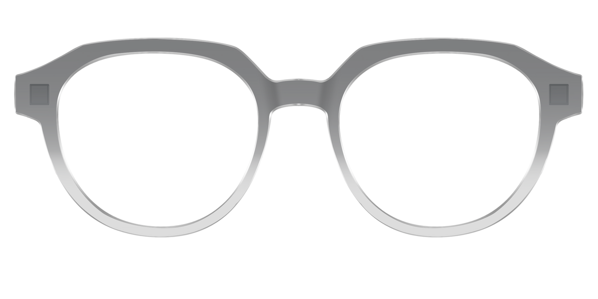The Charcoal to Light Gray Gradient Crystal - Front Top Image - Pair Eyewear