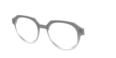 The Charcoal to Light Gray Gradient Crystal - Angle Top Thumbnail - Pair Eyewear