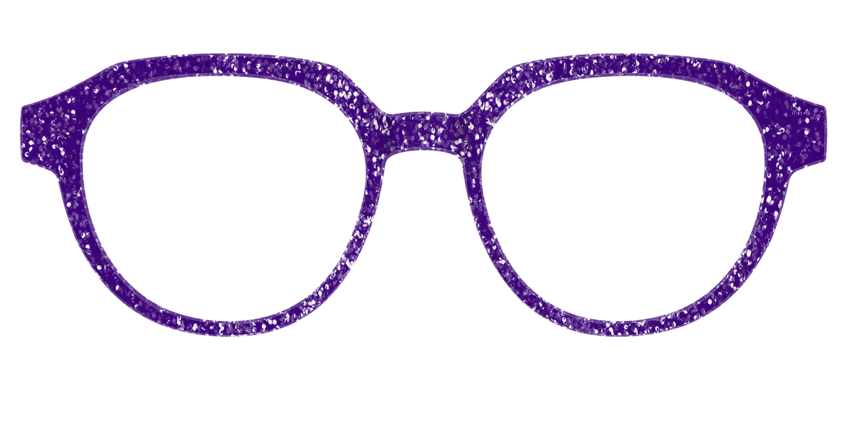 The Electric Purple Sparkle - Front Top Image - Pair Eyewear