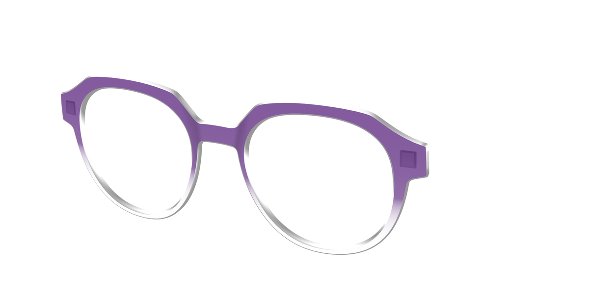 The Grape Gradient Crystal - Angle Top Image - Pair Eyewear