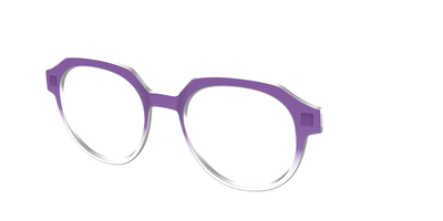 The Grape Gradient Crystal - Angle Top Thumbnail - Pair Eyewear