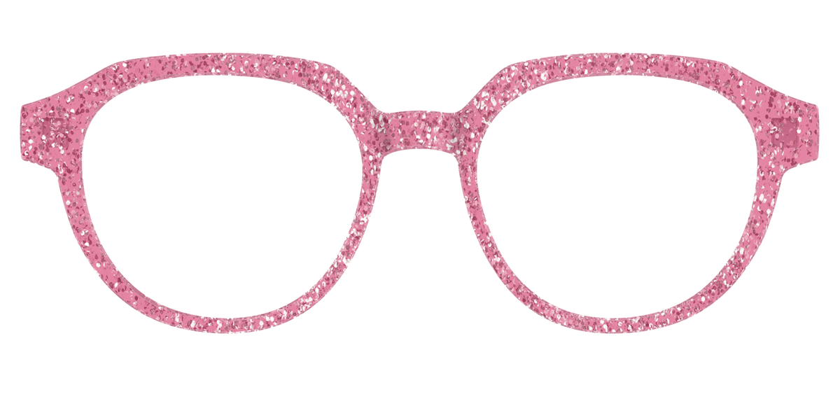 The Hot Pink Sparkle - Front Top Image - Pair Eyewear