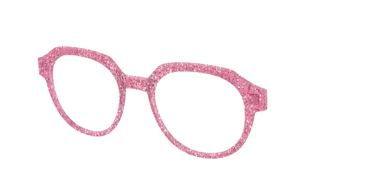 The Hot Pink Sparkle - Angle Top Image - Pair Eyewear