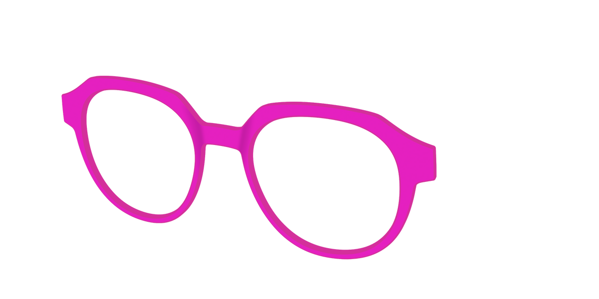 The Hot Pink - Angle Top Image - Pair Eyewear
