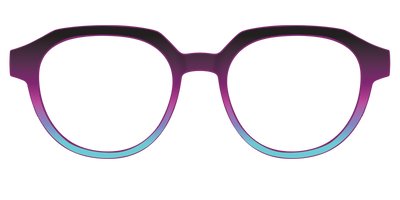 The Licorice to Seafoam Gradient - Front Top Thumbnail - Pair Eyewear
