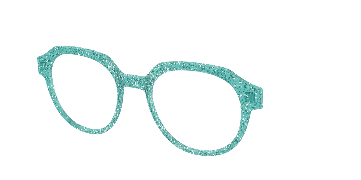 The Mint Sparkle - Angle Top Image - Pair Eyewear