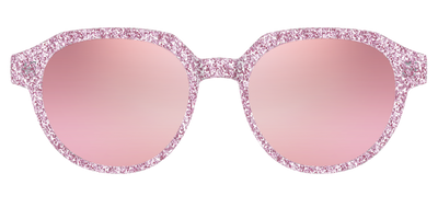The Polarized Rose Gold Sparkle Sun Top - Front Top Thumbnail - Pair Eyewear