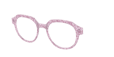 The Rose Gold Sparkle - Angle Top Thumbnail - Pair Eyewear