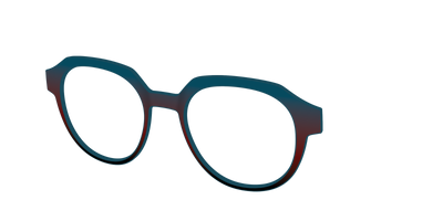 The Teal to Espresso Gradient - Angle Top Thumbnail - Pair Eyewear