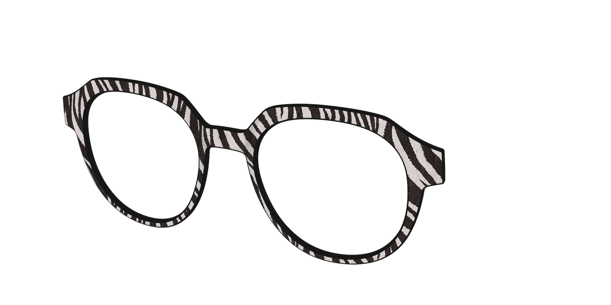The Zebra Stripes - Angle Top Image - Pair Eyewear