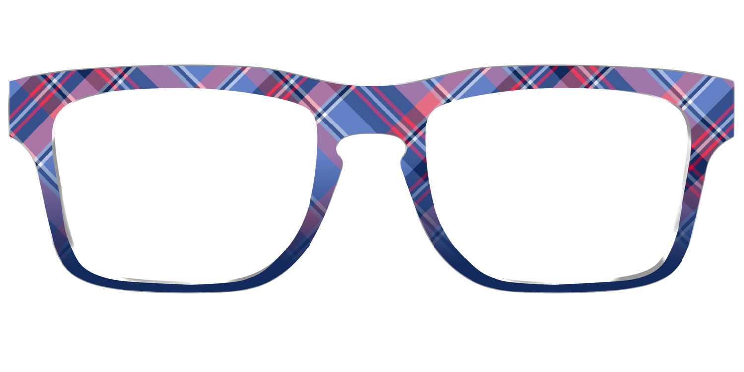 The Admiral Plaid - Front Top Image - Pair Eyewear