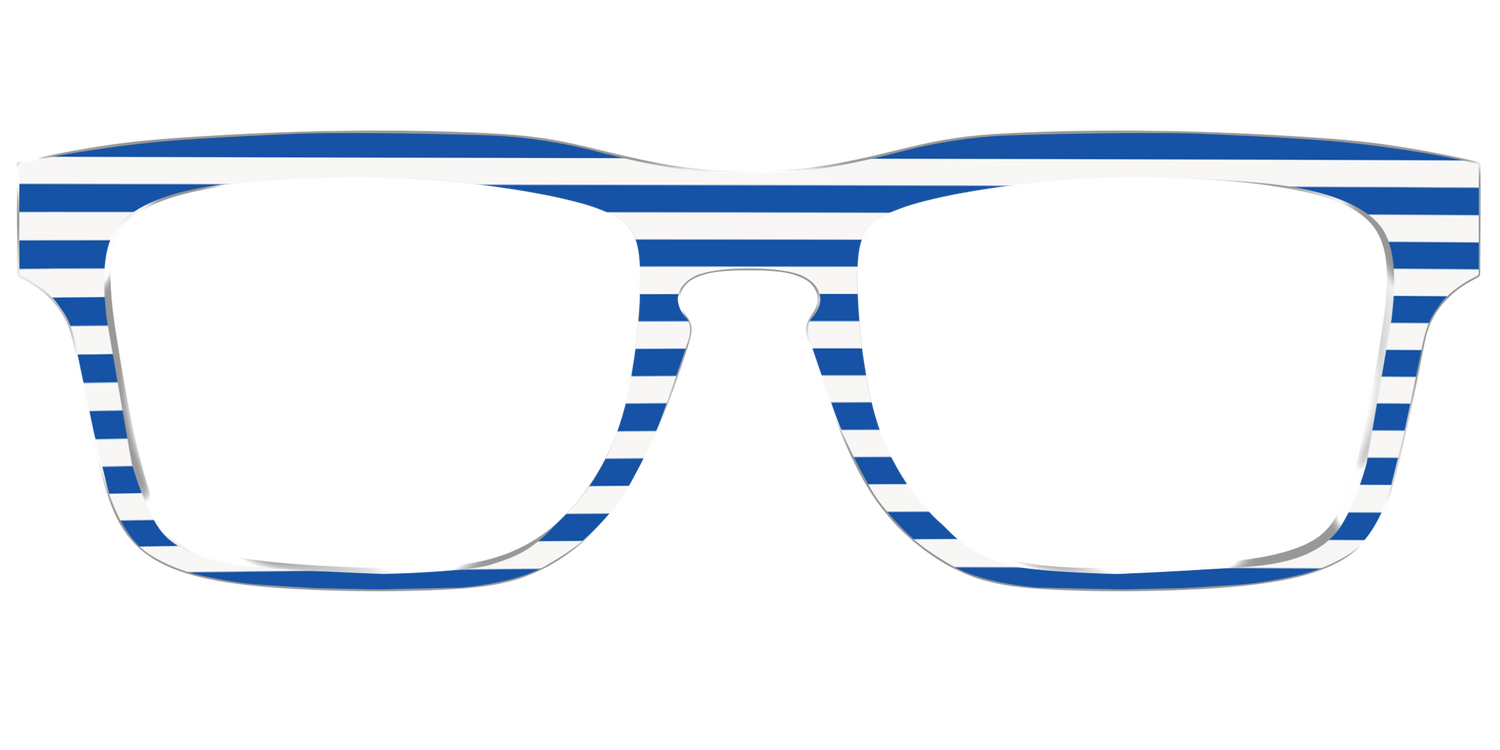 The Beach Umbrella Stripes - Front Top Image - Pair Eyewear