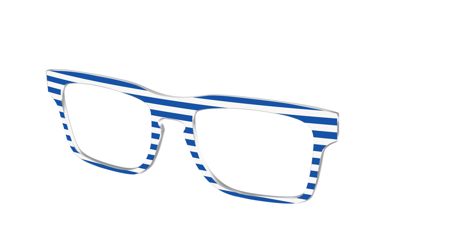 The Beach Umbrella Stripes - Angle Top Image - Pair Eyewear