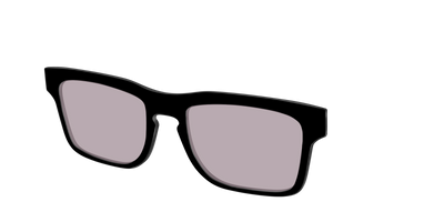 The Black with Gray Gaming lens - Angle Top Thumbnail - Pair Eyewear