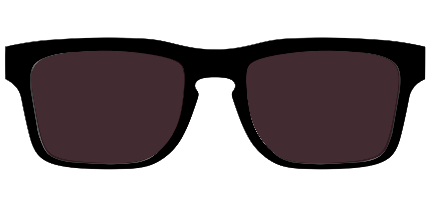 The Black with Water Lens - Front Top Image - Pair Eyewear