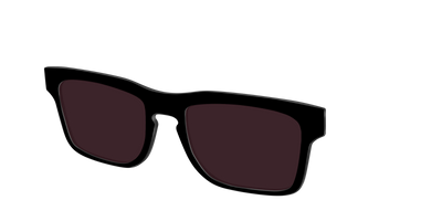 The Black with Water Lens - Angle Top Thumbnail - Pair Eyewear