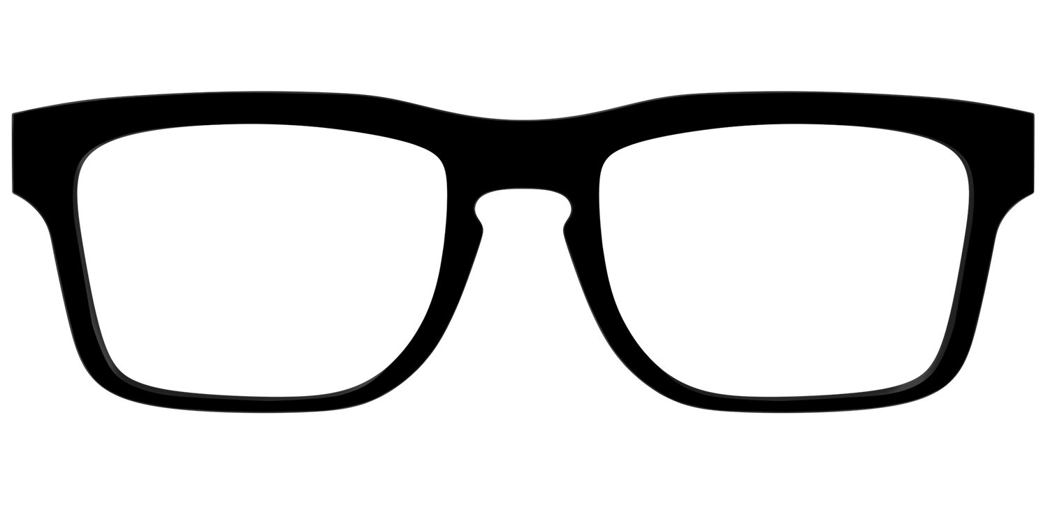 The Black - Front Top Image - Pair Eyewear
